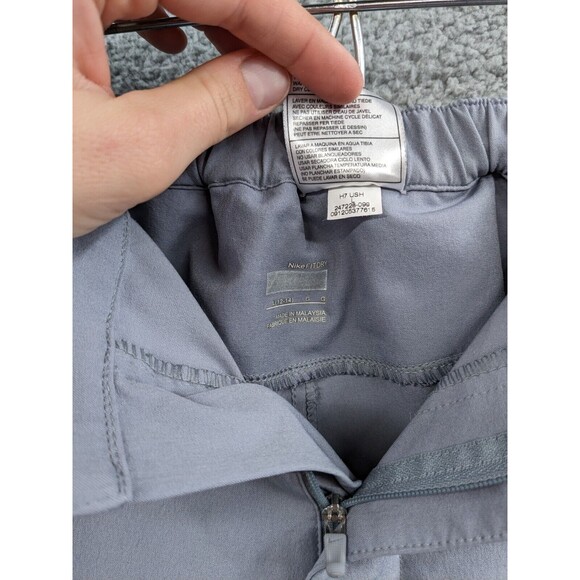 Nike Fit Dry Women's Large Gray Ruched Jogger Pants size 12-14 - Picture 7 of 12